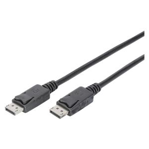 DIGITUS Display connection cable 2m locking dev. Ultra HD 4K