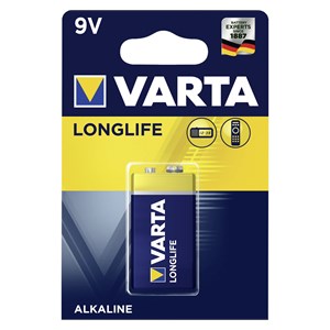 50x1 Varta Longlife Extra 9V block 6 LR 61  PU master box