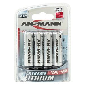 1x4 Ansmann Extreme Lithium Mignon AA LR 6