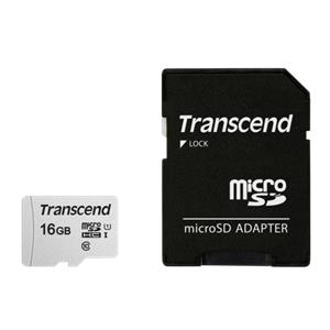 Transcend microSDHC 300S-A 16GB Class 10 UHS-I U1