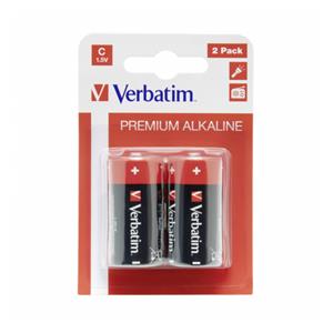 1x2 Verbatim Alkaline battery Baby C LR 14               49922