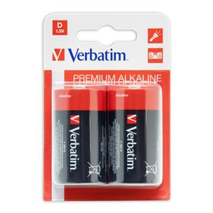 1x2 Verbatim Alkaline battery Mono D LR 20 49923