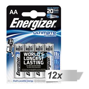 12x4 ENERGIZER Ultimate Lithium Mignon AA LR 6 1,5V