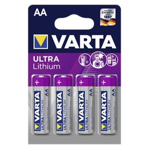 1x4 Varta Ultra Lithium Mignon AA LR06