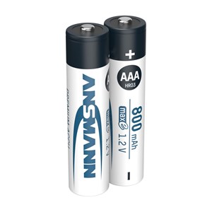 12x2 Ansmann maxE NiMH bat. Micro AAA 800 mAh