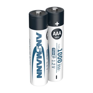 12x2 Ansmann NiMH bat. 1000 Micro AAA 950 mAh