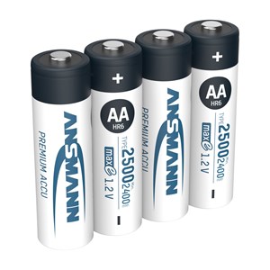 12x4 Ansmann maxE NiMH bat. 2500 Mignon AA 2400 mAh