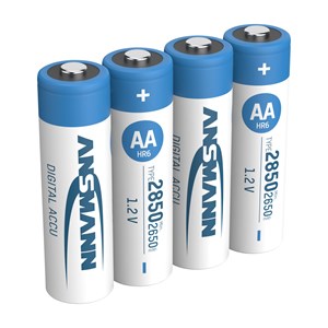 12x4 Ansmann NiMH bat. 2850 Mignon AA 2650 mAh DIGITAL
