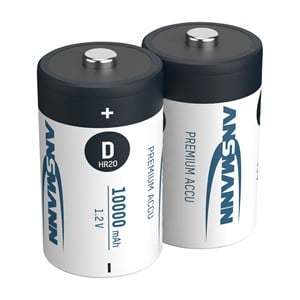 5x2 Ansmann NiMH bat. 10000 Mono D 9300 mAh   5030642