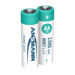 12x2 Ansmann maxE NiMH bat. Mignon AA 1300 mAh DECT PHONE