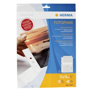 Herma fotophan 13x18 10 Sheets white 7587