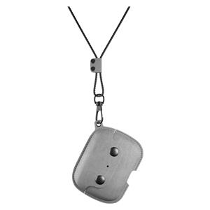 Woodcessories AirCase AirPod Pro Leather Necklace Case Stone Gray