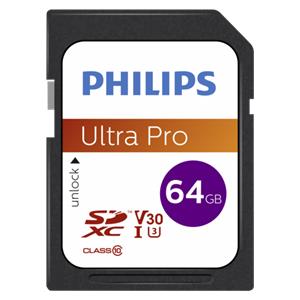 Philips SDXC Card 64GB Class 10 UHS-I U3 V30 A1