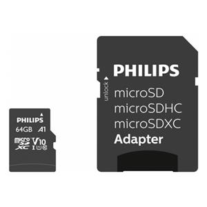 Philips MicroSDXC Card 64GB Class 10 UHS-I U1 incl. Adapter