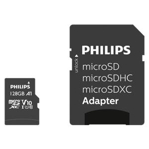 Philips MicroSDXC Card 128GB Class 10 UHS-I U1 incl. Adapter