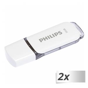 Philips USB 2.0 2-Pack      32GB Snow Edition Shadow Grey