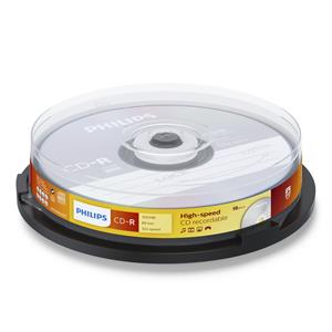 1x10 Philips CD-R 80Min 700MB 52x SP