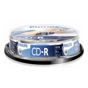 1x10 Philips CD-R 80Min 700MB 52x SP