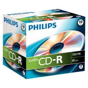 1x10 Philips CD-R 80Min Audio JC