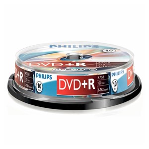 1x10 Philips DVD+R 4,7GB 16x SP