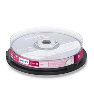 1x10 Philips DVD-R 4,7GB 16x SP