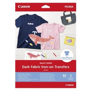 Canon DF-101 A 4 Dark Fabric Iron-on Transfers 5 Sheets