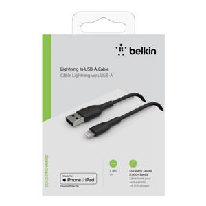 Belkin Lightning Cable 1m, PVC, black, mfi cert.