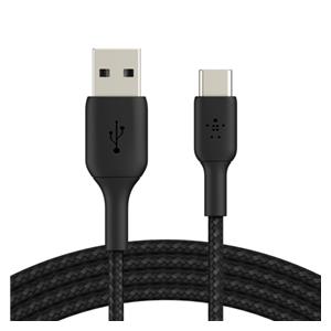 Belkin USB-C/USB-A Cable 3m braided, black CAB002bt3MBK