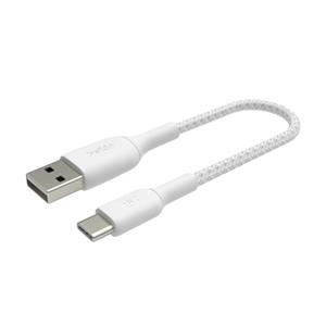 Belkin USB-C/USB-A Cable 15cm braided, white CAB002bt0MWH