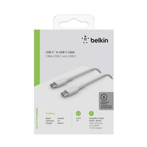Belkin USB-C/USB-C Cable 2m PVC, white CAB003bt2MWH