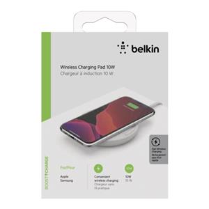 Belkin Wireless Charging Pad 10W Micro-USB Cab. w. Adaptor white