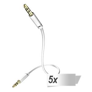 5x in-akustik Star Audio Cable 3,5 mm Jack Plug 0,5 m