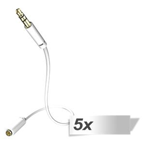 5x in-akustik Star Audio Cable extension 3,5 mm Jack Plug 1,5 m