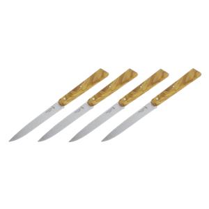 Opinel Set of 4 table knives Bon Appetit South Olive Wood  No 125