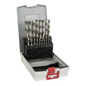 Bosch metal drill set HSS-G w. Box 19 pcs 1,0-10,0 mm