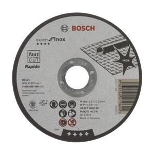 Bosch cutting disk INOX Rapido straight 1,0x125mm - 2608600549