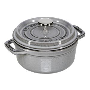 Staub Cocotte 12cm round Graphite grey, cast iron