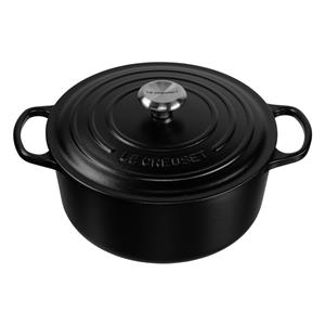 Le Creuset Signature Casserole round 26 cm black