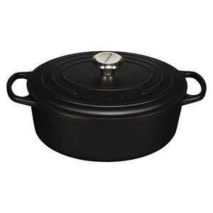 Le Creuset Signature Casserole oval 29 cm black