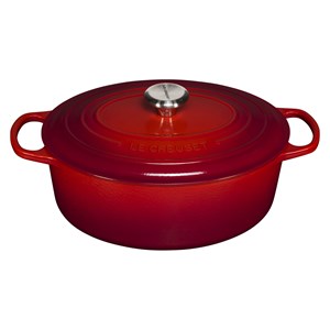Le Creuset Signature Casserole oval 31 cm Cerise
