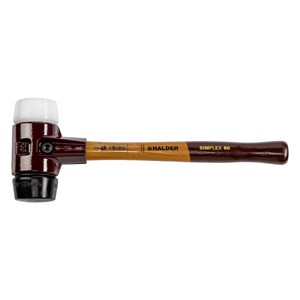 Halder SIMPLEX soft-face mallet 60 comp. rubber /plast. TE SIMPL