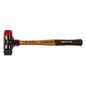 Halder SIMPLEX soft-face mallet 30 comp. rubber /plast. TE SIMPLE
