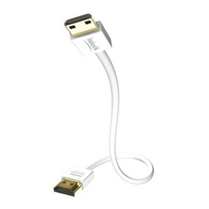 in-akustik High Speed HDMI cable w. Ethernet Prem XS 3,0m white