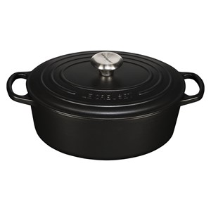 Le Creuset Signature Cast Iron Oval Casserole 27cm flint