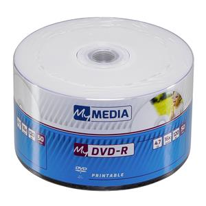 1x50 MyMedia DVD-R 4,7GB 16x Speed Printable Wrap