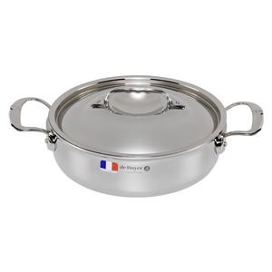 De Buyer Affinity Saucepot low with lid 24 cm