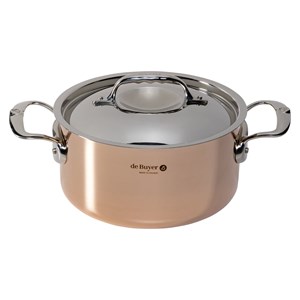 De Buyer Prima Matera Saucepot copper /steel 20 cm induction