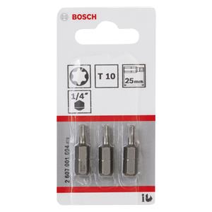 Bosch 3pcs. Screwdriver Bits T10 XH 25mm