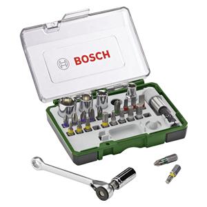 Bosch Prom 27-pcs. Screwdriver Bit and Ratchet Set