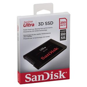 SanDisk SSD Ultra 3D       250GB R/W 550/525 MBs SDSSDH3-250G-G30